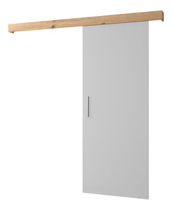 Klizna vrata 90 cm Sharlene I (bijela mat + hrast artisan + srebrna)
