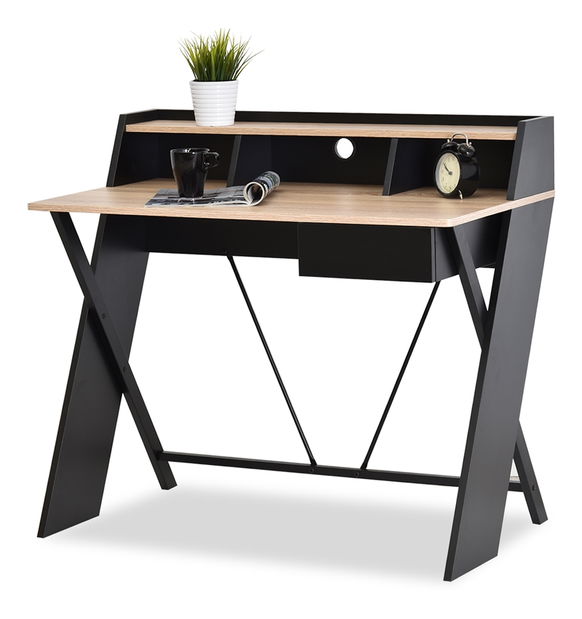 PC stolík Aspart (dub + čierna)