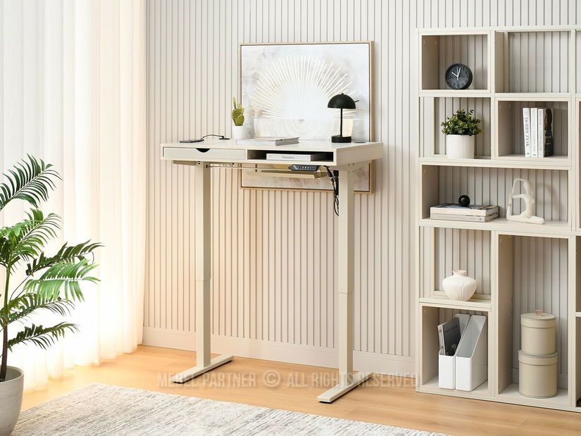 Masă PC cu înălțime reglabilă Occott 100 (crem)