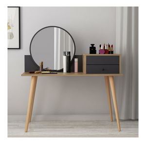 Toaletni stolić Angelio (antracit + orah)