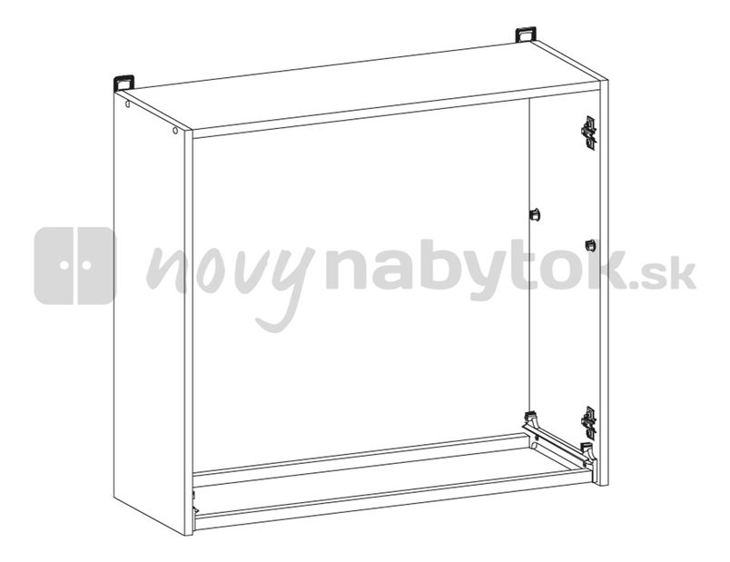 Horná kuchynská skrinka BRW Nika NKGC-80/72-L/P