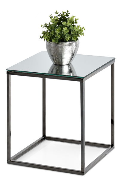 Konferenčný stolík Bella S (chrómová + čierna)