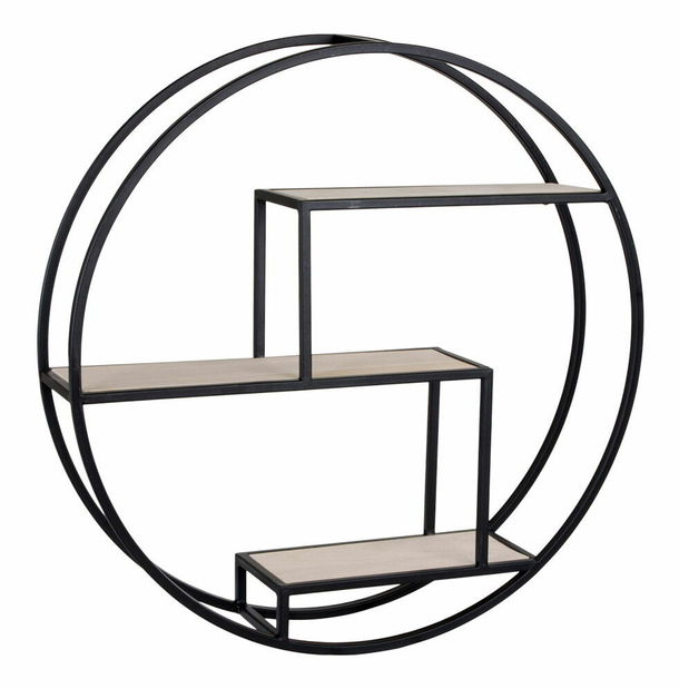 Polička Rinora (čierna + prírodná)