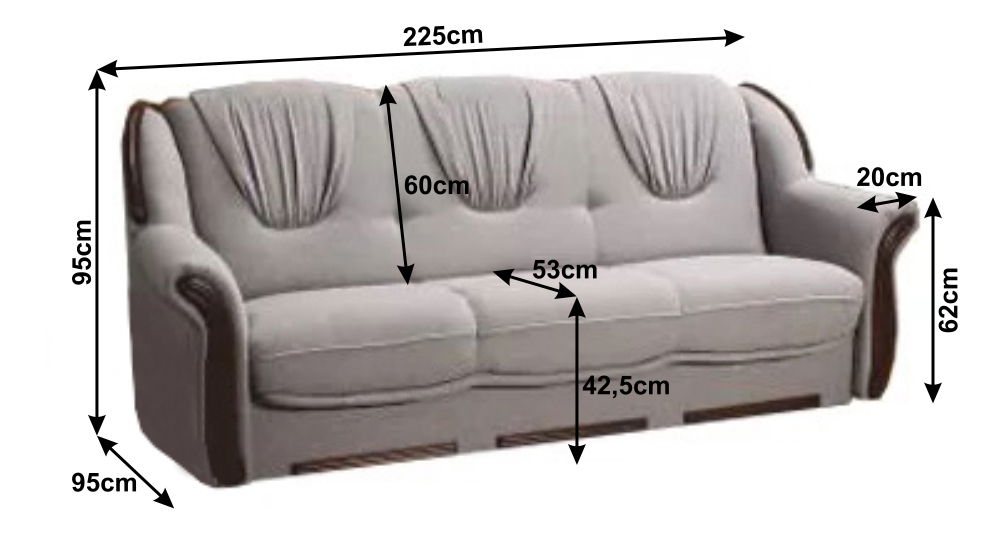 Sedacia súprava Merione (sivá)