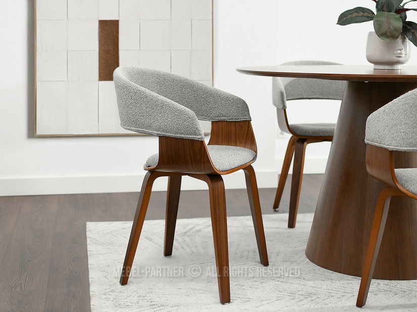 Scaun Renzo (gri + nuc)