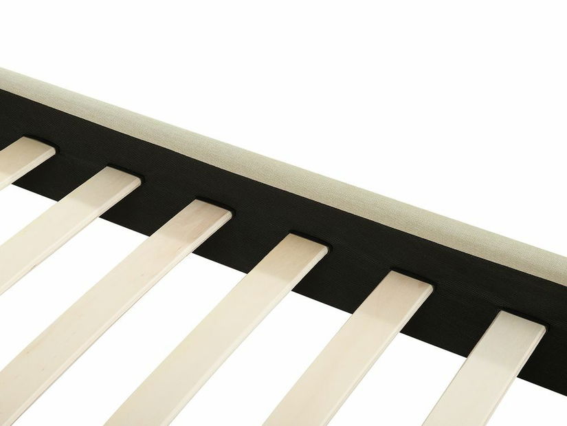 Manželská posteľ 180 cm ALVIA (s roštom) (béžová)