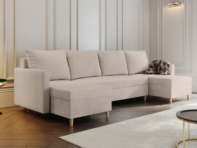 Sarokkanapé U Lover (világosbézs)