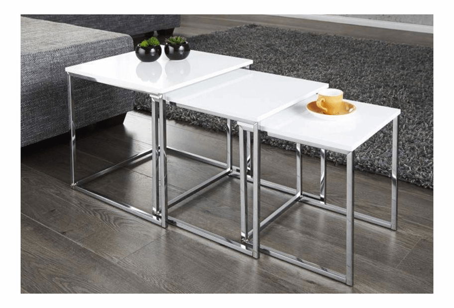 Set 3 ks konferenčných stolíkov Edissa typ 3