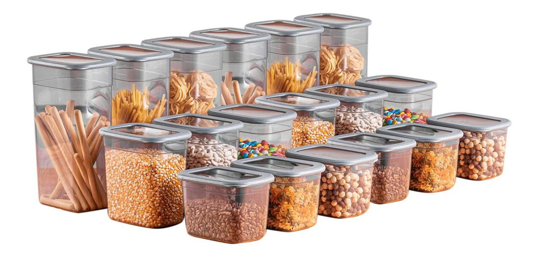 Set recipiente alimente (18 buc.) Benda 18 (antracit)