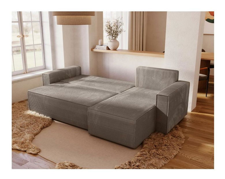 Rohová sedacia súprava Apple (sivobéžová)