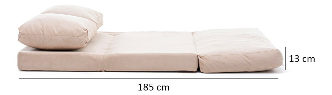 Pohovka futon Tilda (Krémová)