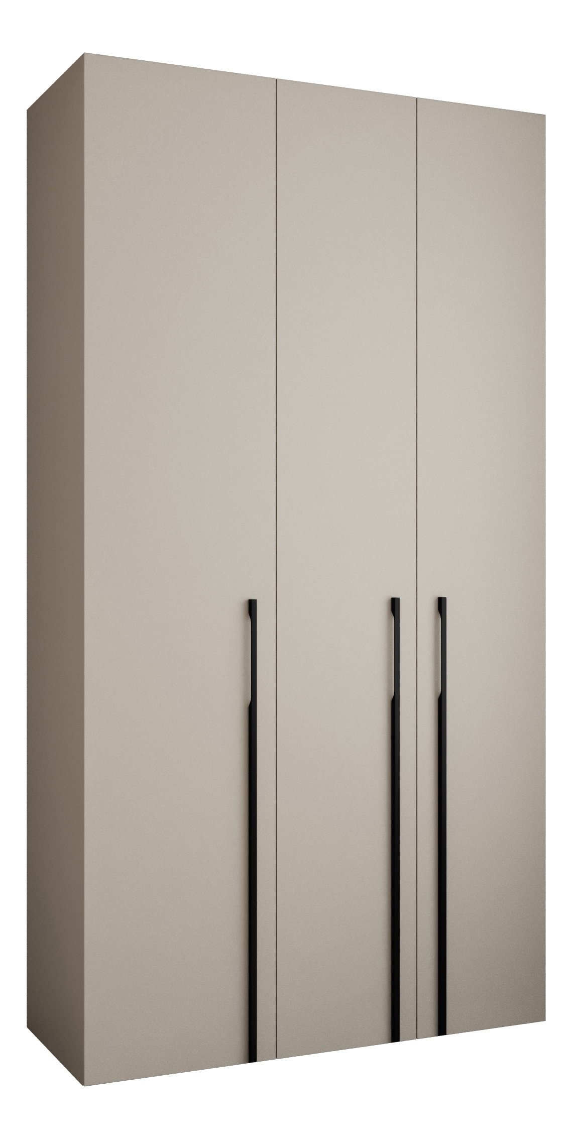 Ruhásszekrény 130 cm Carmela 50-3 (kasmír + fekete)