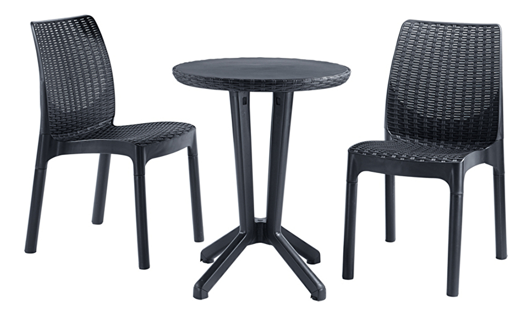 Záhradný nábytok Bistro Set (stôl: vzor mozaika)