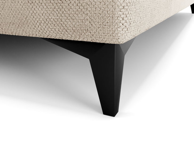 Egyszemélyes ágy 90 cm Ortega Bonell (bézs) (ágyráccsal, tárolóhellyel) (LED világítás)