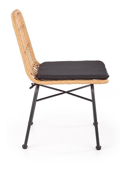 Scaun de grădină Karma K401 (natural + negru)