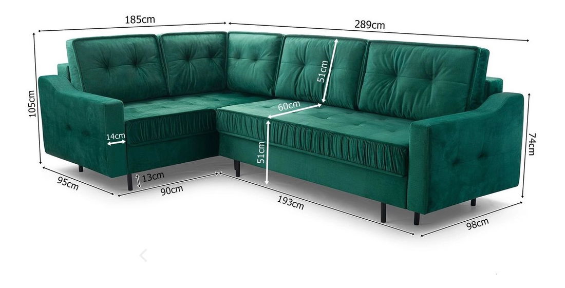 Rohová sedačka Aisha (zlatá) (P)