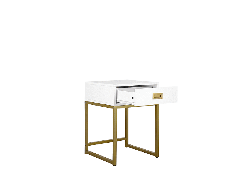 Măsuță laterală LAGARRO (alb)