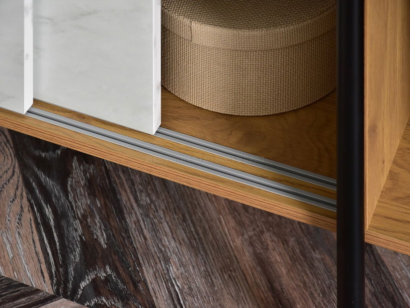 Regál Almasa A2 (fehér márvány + fekete)