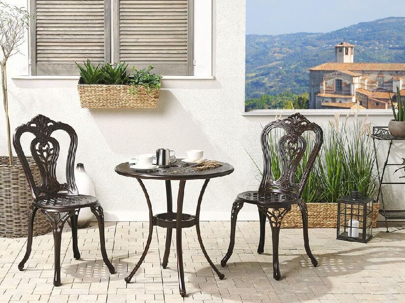 Set mobilier de grădină BOMELLE (maro) (pentru 2 persoane)