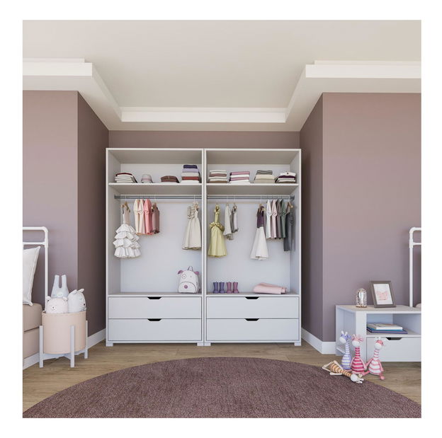 Ormar za garderobu Durun 22 (bijela mat)