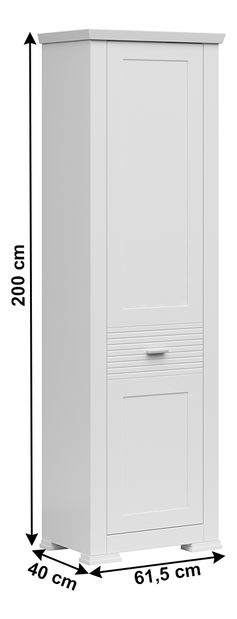 Dulap cu rafturi Aryness 1D (Alb)