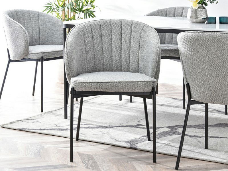 Scaun Felix (gri + auriu)