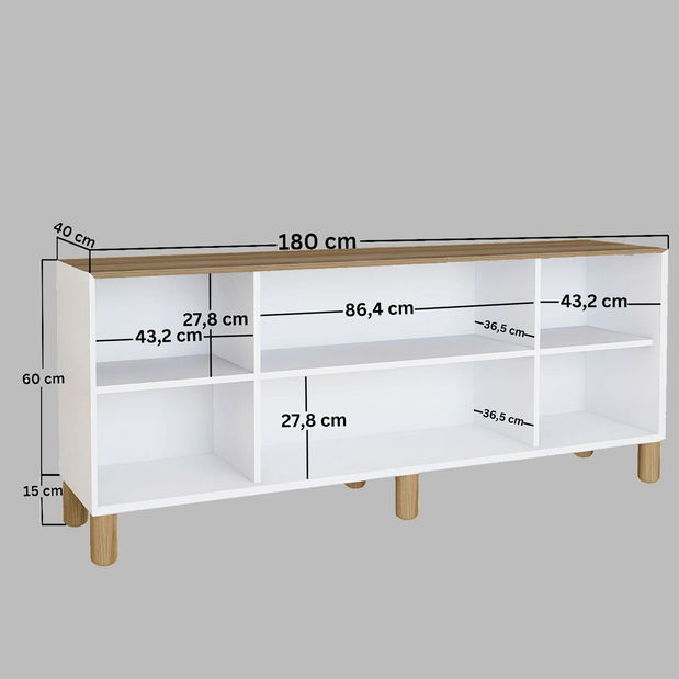 Komód Bohsody K (rusztikus dió) 