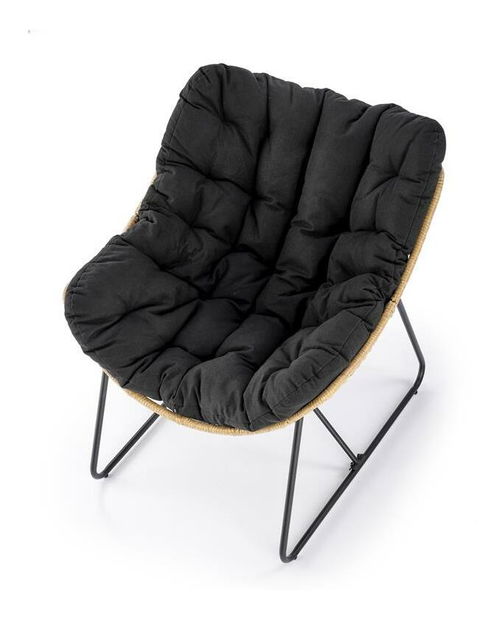 Fotel Whiea (fekete)