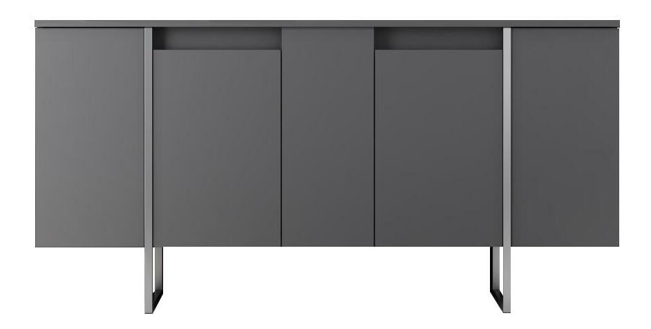 Set za dnevni boravak Luna 1 (antracit + srebrna)