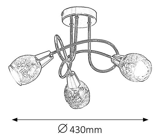 Bodové svietidlo Porto 6009 (chrómová + 3D efekt)