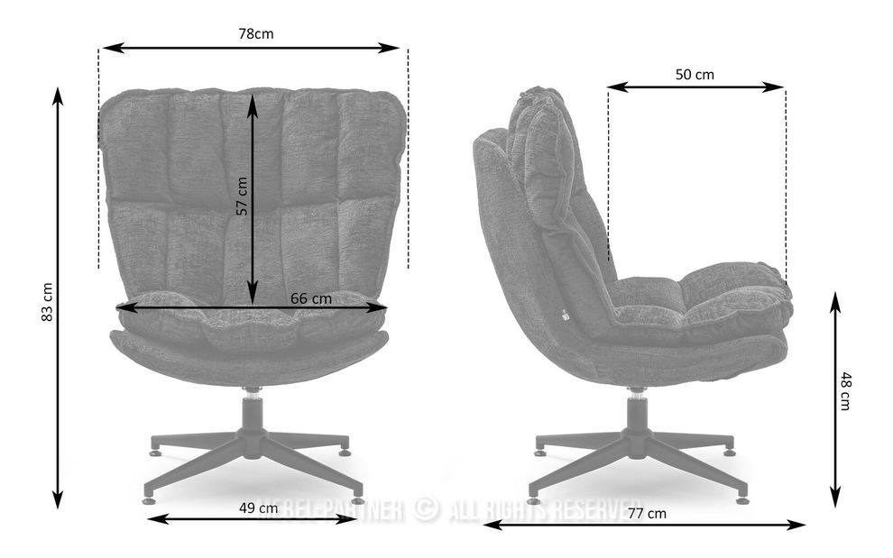 Kreslo Jaspier (béžová + krémová)