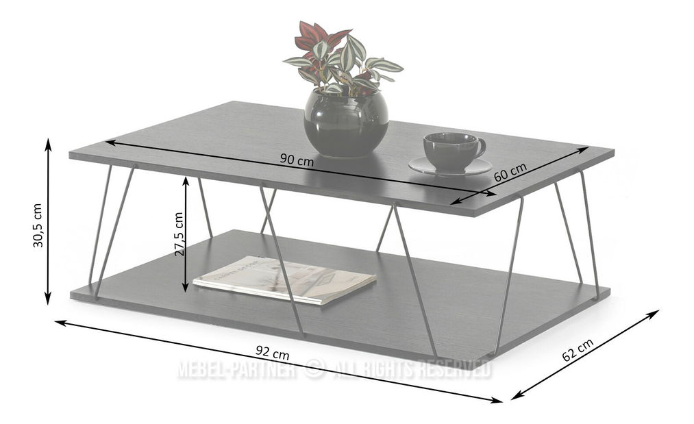 Măsuță de cafea Haika (negru)