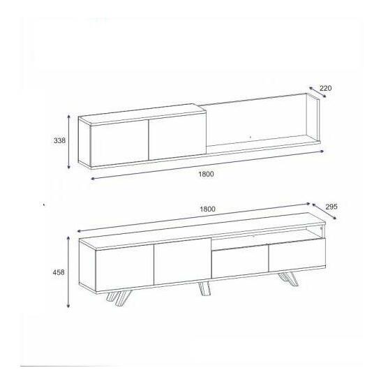 Mobilier living Valobe 3 (alb) 