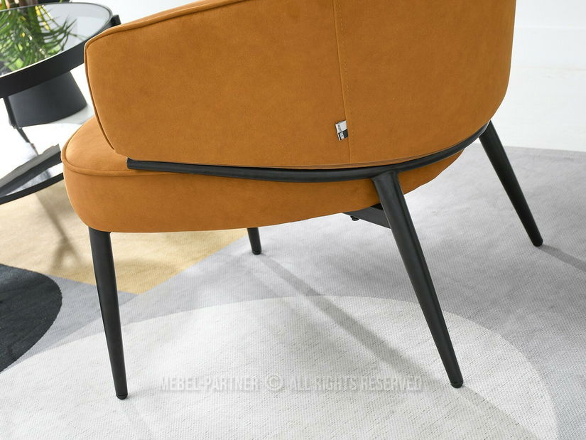 Fotel Alfredo (méz + fekete)