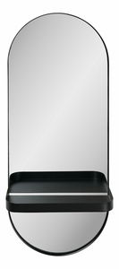 Nástenné zrkadlo Osteria (čierna)