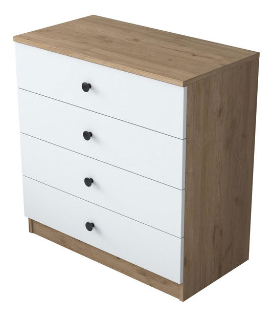 Komoda Nipilo 2 (orech + biela) 