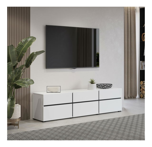 TV asztal/szekrény Crossroad Typ 41 (fehér)