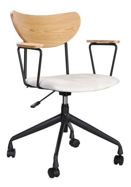 Scaun de birou Flat (bej + negru)