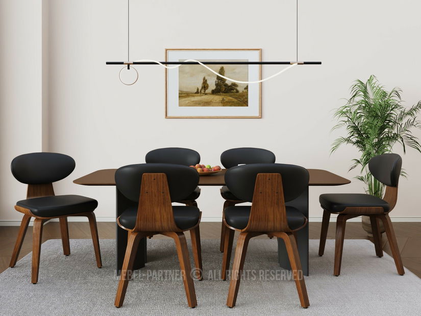 Jedálenská stolička Jugar (čierna)