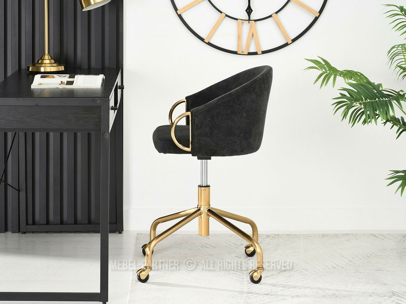 Scaun Carma B (negru + auriu)