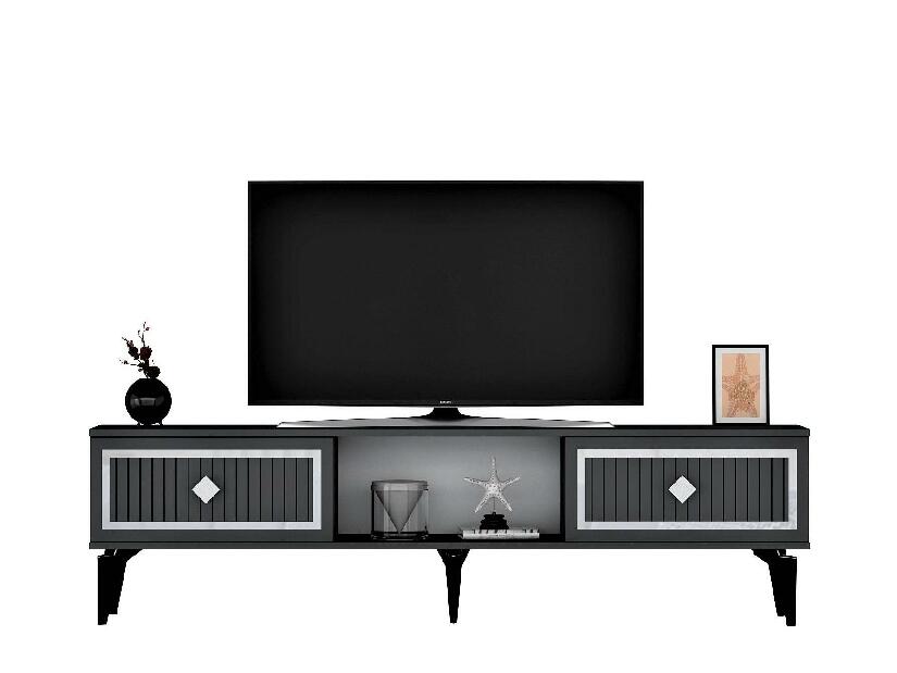 TV asztal/szekrény Kututa 2 (antracit + ezüst) 