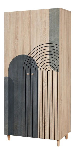 Dulap de haine Lydie 973 (Stejar sonoma)