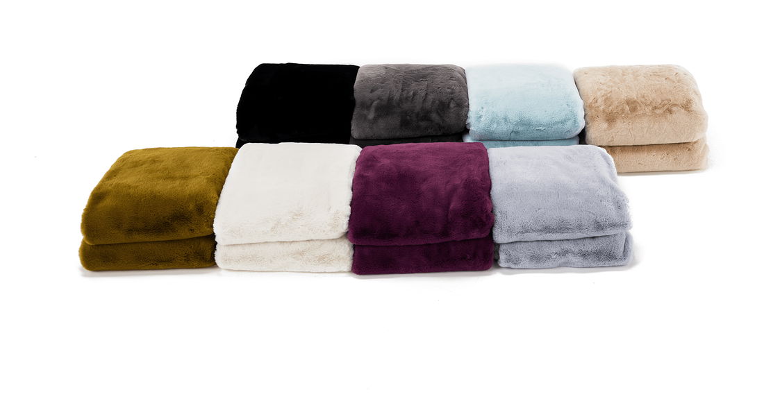 Szőrös pléd 150x180 cm Rarea new (bézs)