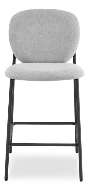 Barová stolička Aurelese (sivá + čierna)