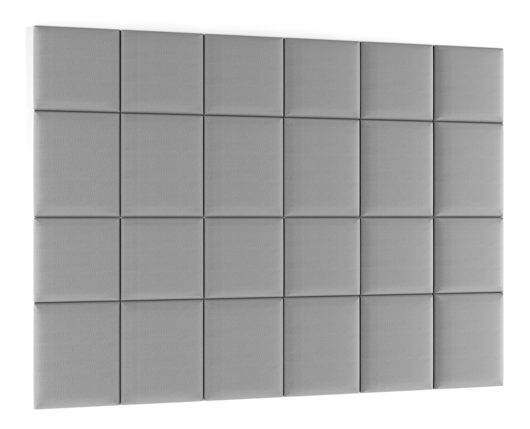 Kárpitozott panel 24 db. Quadra 240x180 cm (világosszürke)