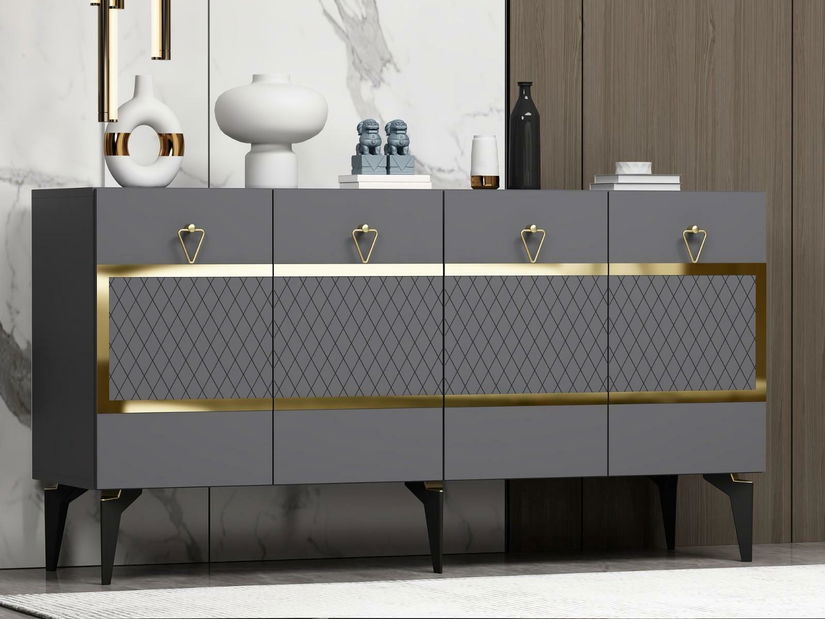 Dulap Vadiki 1 (antracit + auriu) 