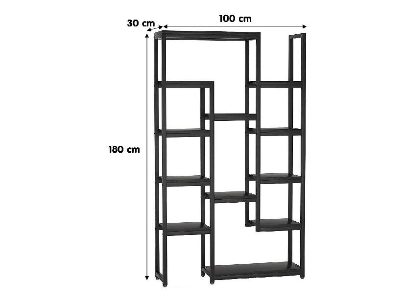 Regál Kekola (fekete) 