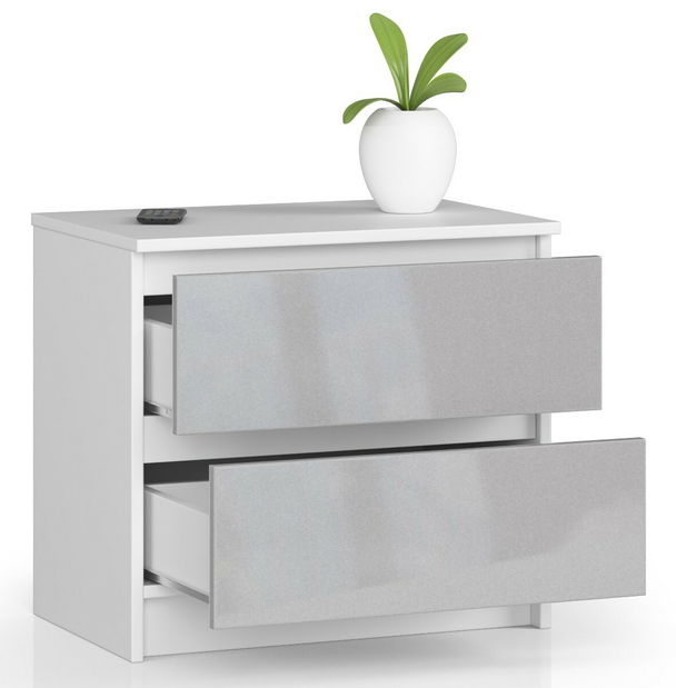 Éjjeliszekrény Kalista (fémes fényű)