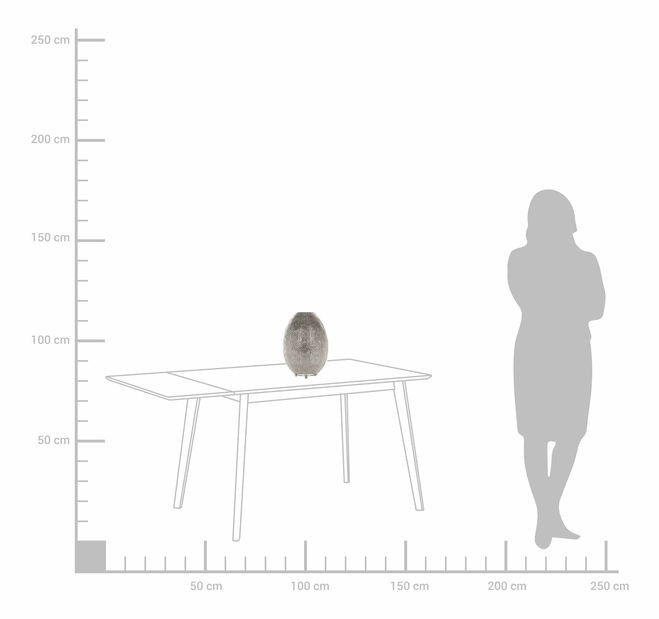 Lampă de masă Manor (argint)