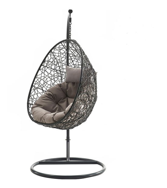 Viseća fotelja Musika (prirodna + krem)